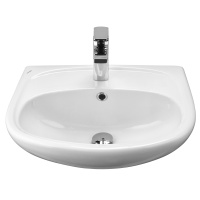 Умывальник "АНИМО-60" с отвер., компл.креплений, хром.кольцо