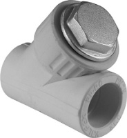 Фильтр Дн 32х45гр муфта-муфта (20/10) VALFEX ПП сер