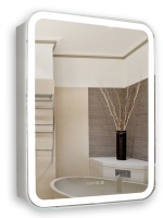 Зеркало-шкаф Silver Mirrors Фиджи 60 (600х800 R-78) правый, часы LED-00002363