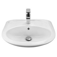 Умывальник "БРИЗ-50" с отвер., компл.креплений, хром.кольцо