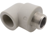 Колено с металл. резьбой наружной 20x1/2" (70/10) FV-пласт PPR