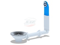 (N320) (10) Перелив Ани д/мойки 3 1/2" жестк. с кругл.верт.корпусом