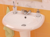 Умывальник "Воротынский" белый (57см) (с/о, б/перелива, б/креп.)