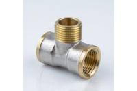 Тройник латунь Aquasfera 027-8901 9009 ВР/НР/ВР Ду15 никелирование