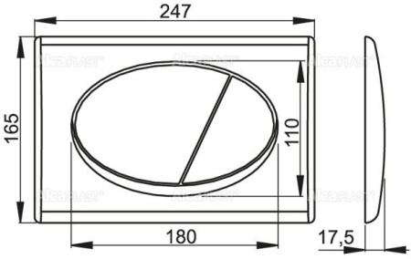 Кнопка управления Alcaplast M71-BL-01