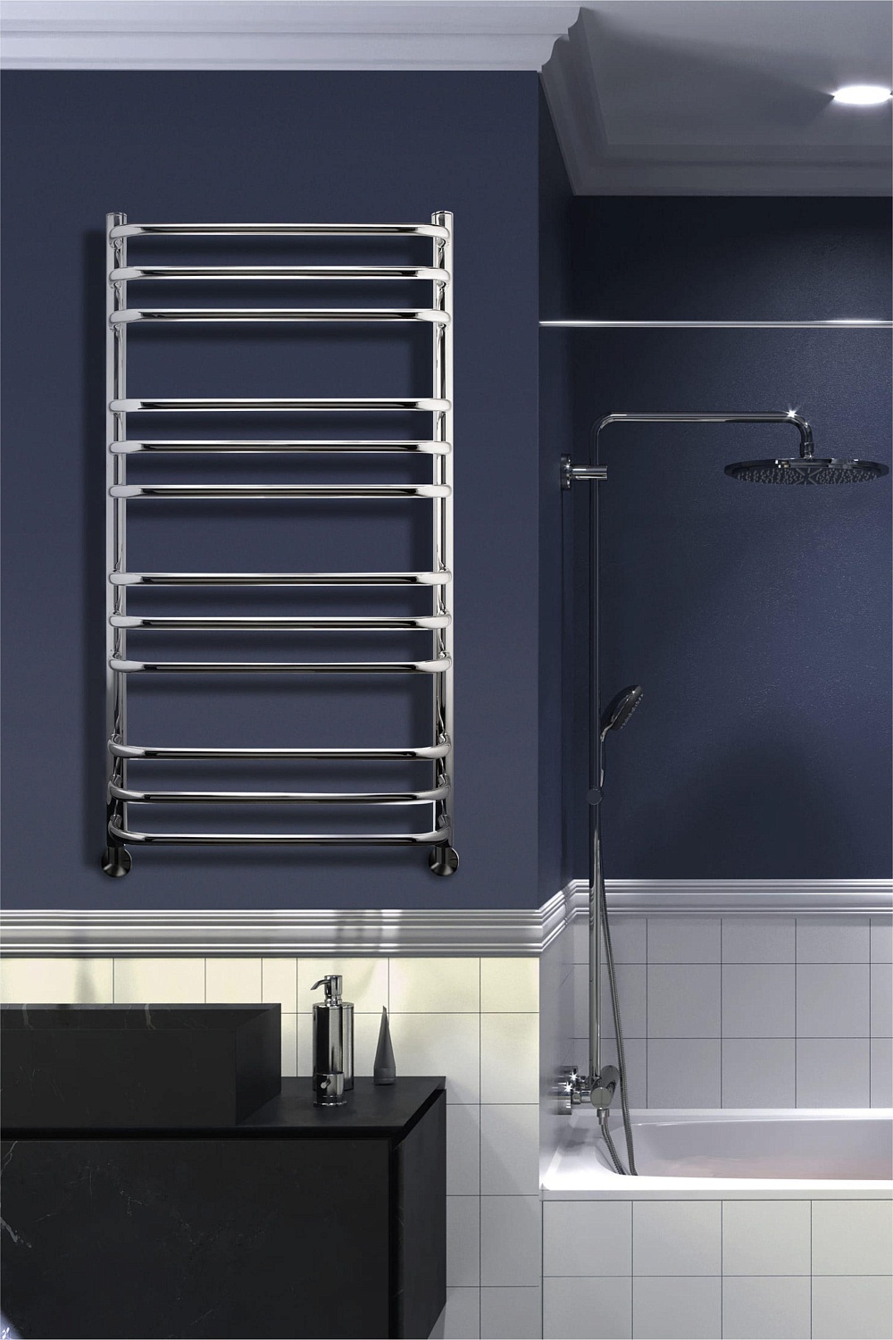 Полотенцесушитель Indigo Brace б/п (в.р.1/2") 100/50 (к-1, Полиров.) LBCW100-50