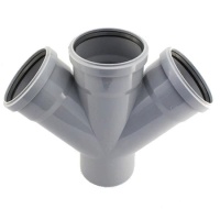 Крестовина Ostendorf канализационная ПП 110/110/110/45 для внутренней канализации HTDA (РФ)