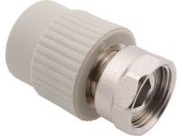 Переходник с металл. резьбой внутренней с накидной гайкой 20x1/2" (120/10) FV-пласт PPR