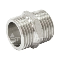 Ниппель прямой латунь Эльф 3575 1 1/4" никелирование