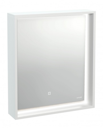 Зеркало: LOUNA 60, с подсветкой прямоугольное универс., белый