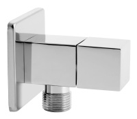 Вентиль латунь с керамической головкой и розеткой для смесителя FERRO Z294 Quadro G1/2"*1/2" угловой