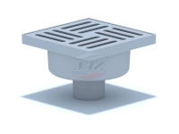 (TA5210) (16) Трап верт.вып. 50 с пласт.реш. 150х150