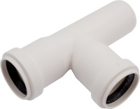 Тройник Ostendorf канализационный ПП 32/32/87о для внутренней канализации цвет - БЕЛЫЙ, HTEA Ger (РФ)
