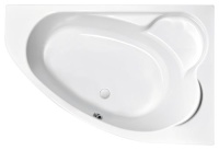 Ванна акрил.асимметрич."KALIOPE" 153x100 (правая), с ногами тип 01, ультрабелая
