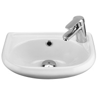 Умывальник "БРИЗ-40" лев.отвер., компл.креплений, хром.кольцо