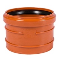 Муфта Ostendorf насадная (соединительная) канализационный ПВХ 110 для внешней канализации KGAM Ger (РФ)