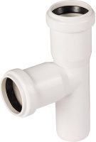 Тройник Ostendorf канализационный ПП 32/32/87о для внутренней канализации цвет - БЕЛЫЙ, HTEA Ger (РФ)