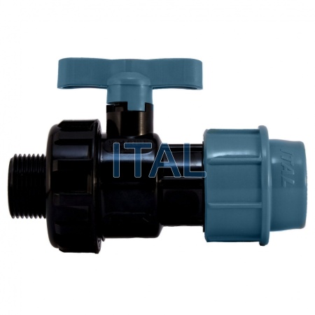 Кран шаровый ПЭ РН 25х3/4" ИТАЛ (132)